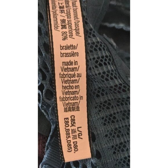 Victoria’s Secret blue Lined Lace Bralette Size Large - Picture 7 of 8